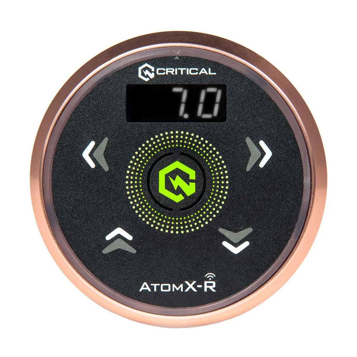 AtomX-R Power Supply Rose Gold with Black Overlay and Rose Gold CXP19 Wireless Foot Switch Bundle