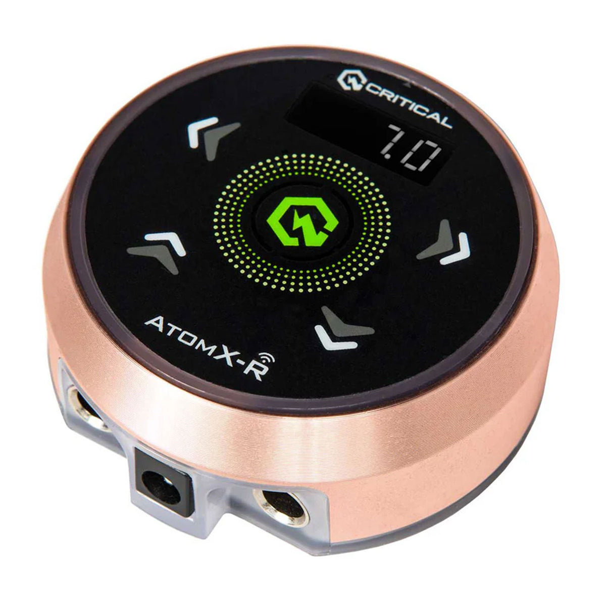AtomX-R Power Supply Rose Gold with Black Overlay and Rose Gold CXP19 Wireless Foot Switch Bundle