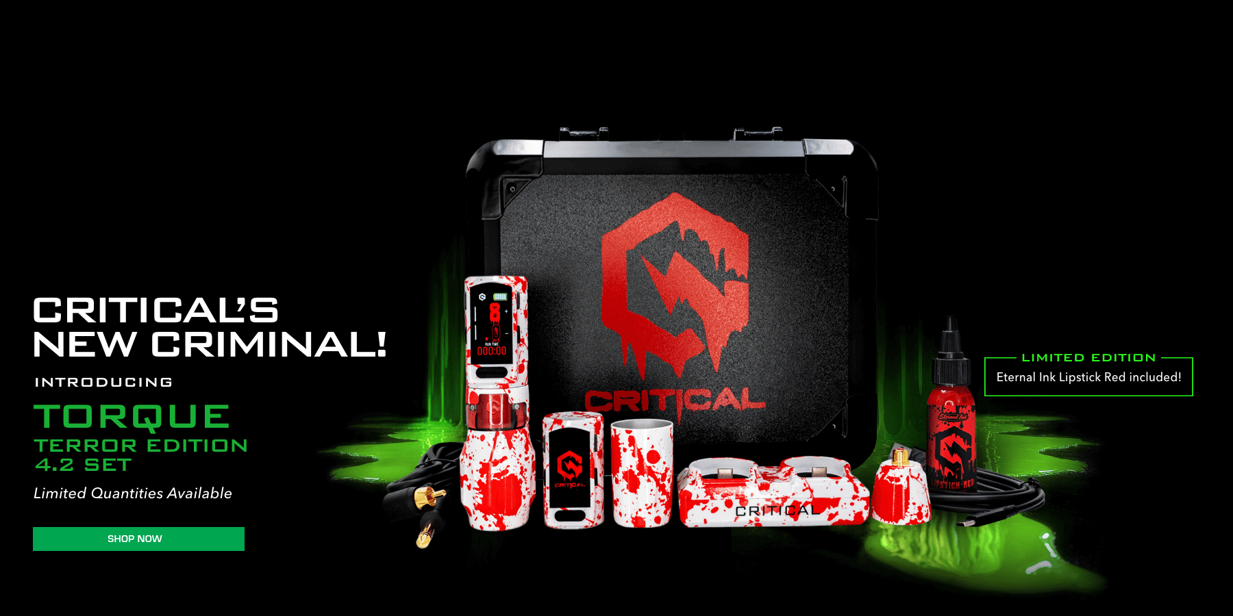 Critical's New Criminal! The Limited Edition Torque Terror Edition 4.2mm set available now!