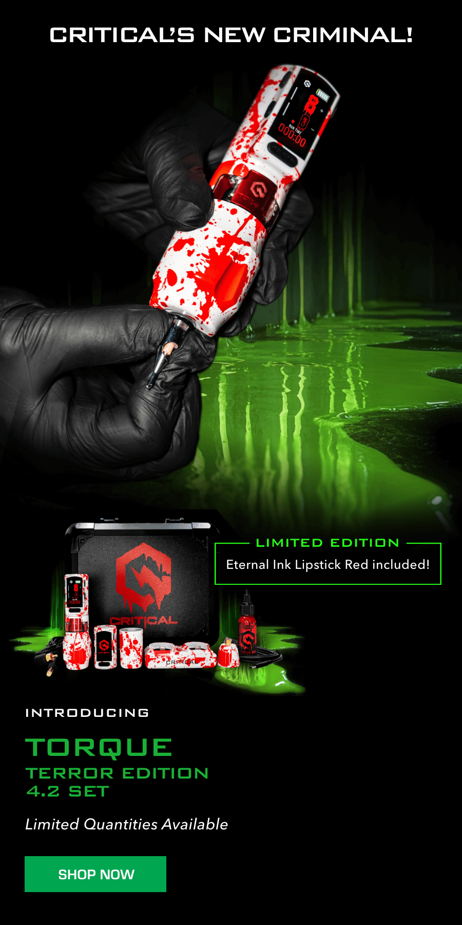 Critical's New Criminal! The Limited Edition Torque Terror Edition 4.2mm set available now!