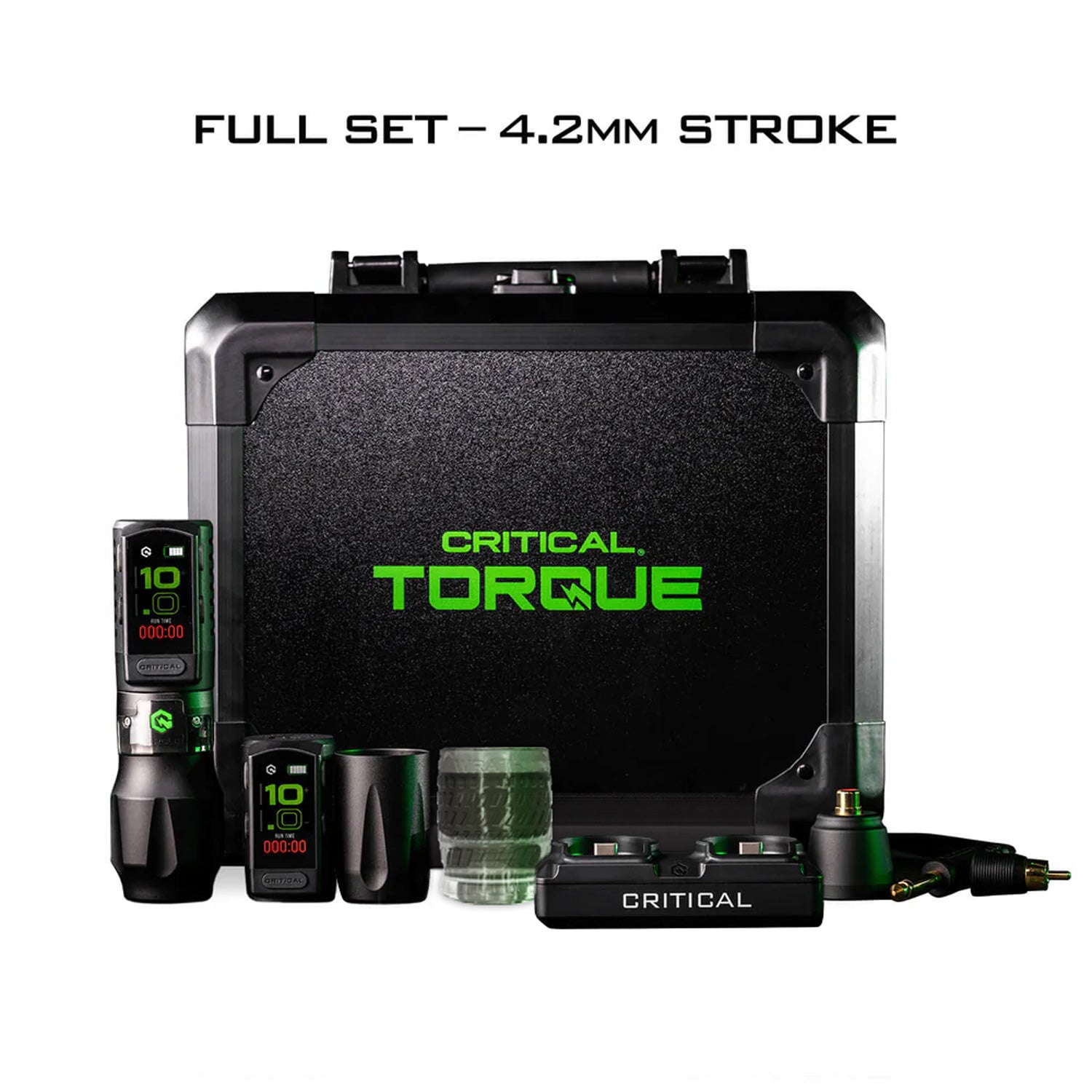 タトゥーマシン CRITICAL TORQUE 4.2mmストローク Critical Torque Wireless Tattoo Machine - Critical Tattoo Supply